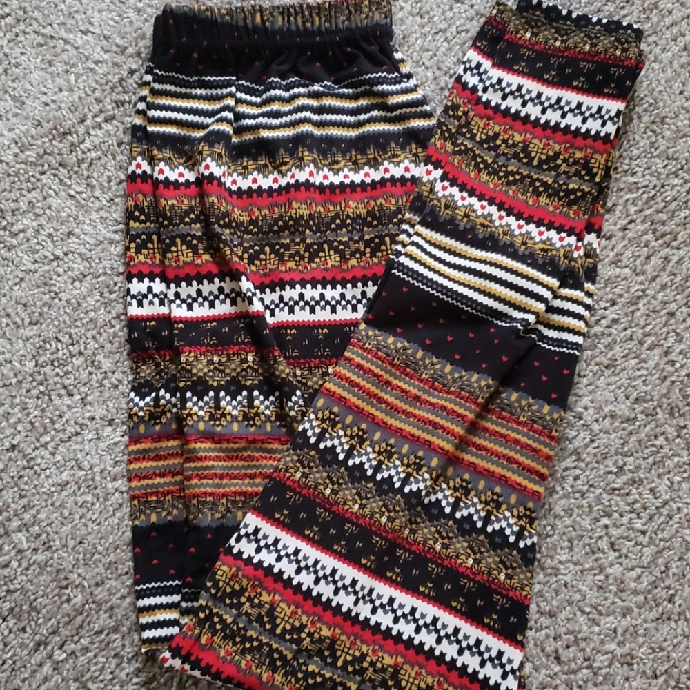 Fall colors, printed Leggings